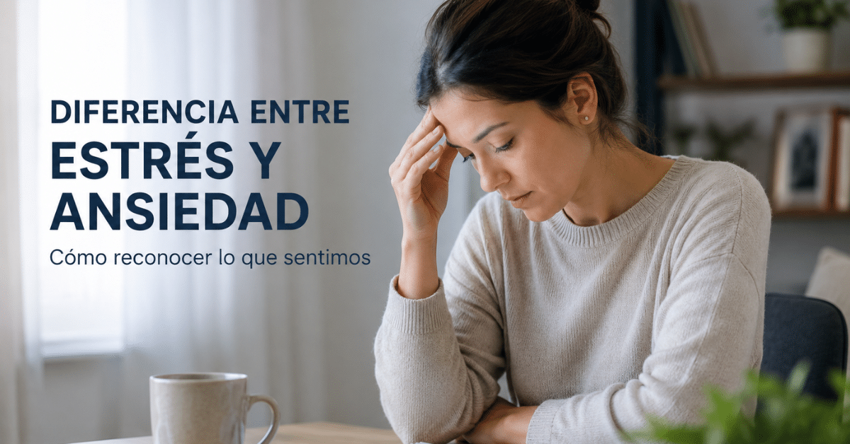 Diferencia entre estrés y ansiedad: 5 señales claves que no deberías ignorar